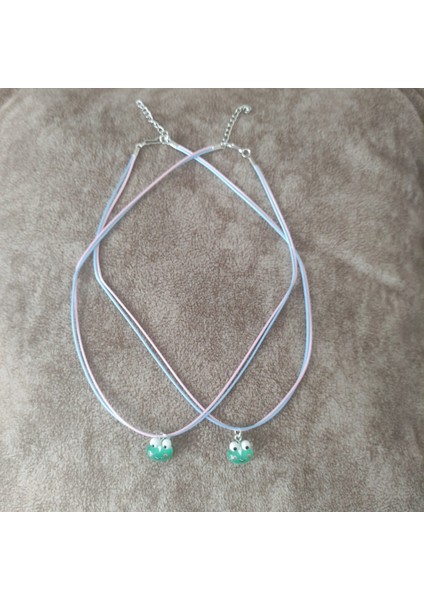 2 Li Kurbağa Best Friends Kolye Aksesuar Şık Takı indirimleri