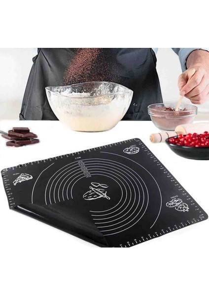 Silikon Çok Amaçlı Geniş Fırın Matı Kurabiye Kek Pişirme Matı 30 x 40 cm fiyatları