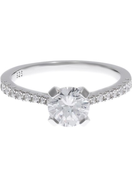 Kadın Tek Taş Gümüş Yüzük fiyatları