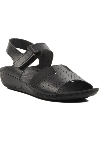 16.047 Siyah Kadın Sandalet modelleri