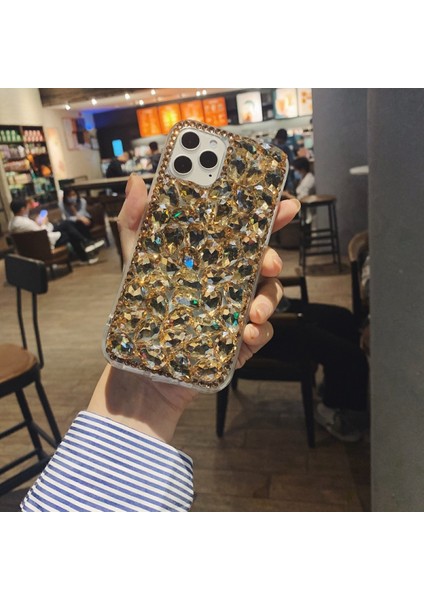 Apple Iphone 13 / 14 Uyumlu Crystal Taşlı Lux Kokoş Kılıf