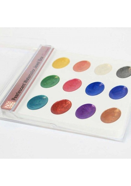 Watercolour Pearlescent Jewel Box Sulu Boya 12'li Set