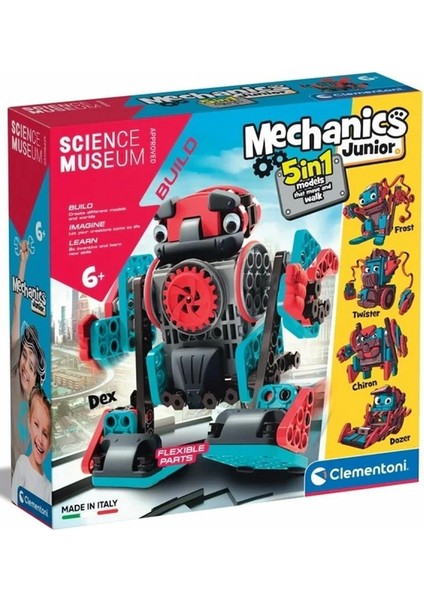 61360TR Mechanics Junior Hareketli Robotlar 5ın1 -Clementoni