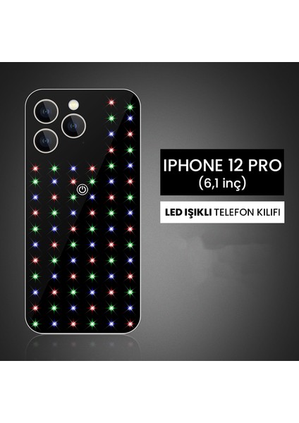 Apple iphone 12 Pro Uyumlu LED Işıklı Gece Lambası Telefon Kılıfı