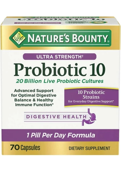 Nature's Bounty Ultra Strength Probiotic 70 Kapsül