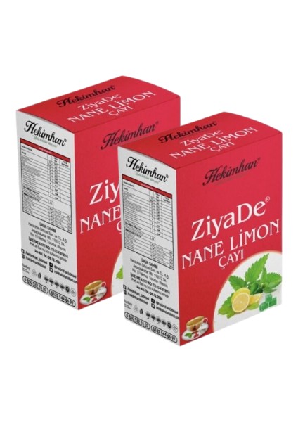 Ziyade Nane Limon Küp Çay 170 gr 2 Paket 170GR*2'LI Küp Çay