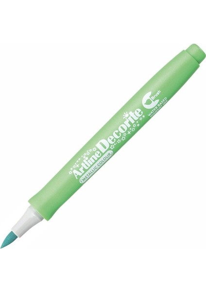 Decorite Marker Kalem Fırça Uçlu Metallic Green