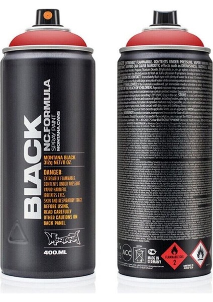 Black Seri 400 ml Sprey Boya Blk3020 Fire Rose
