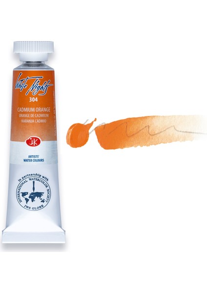 Tüp Suluboya 10 ml N:304 Cadmium Orange