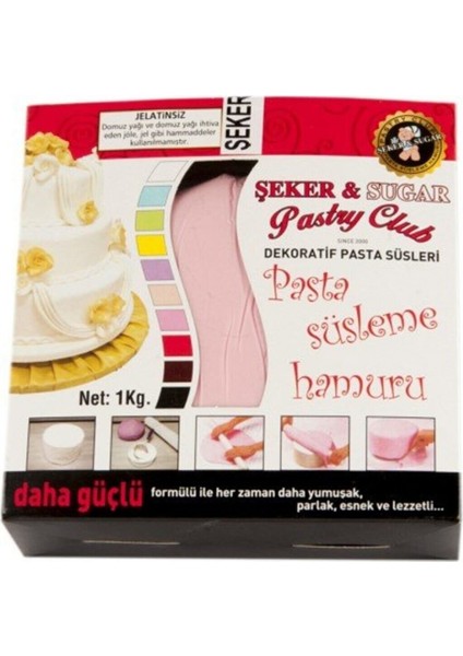 Açık Pembe Şeker Hamuru 1 kg