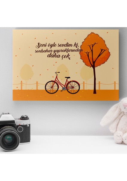 Romantik Tasarımlı Mini Kanvas Tablo - NO14 19X27.5 cm
