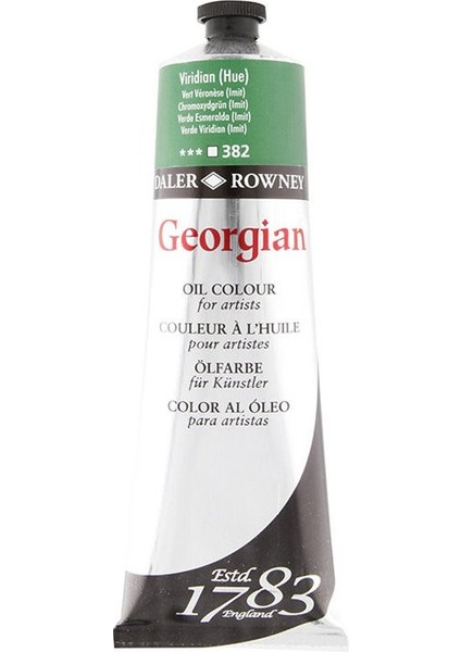 Georgian Yağlı Boya 225ML 382 Viridian Hue