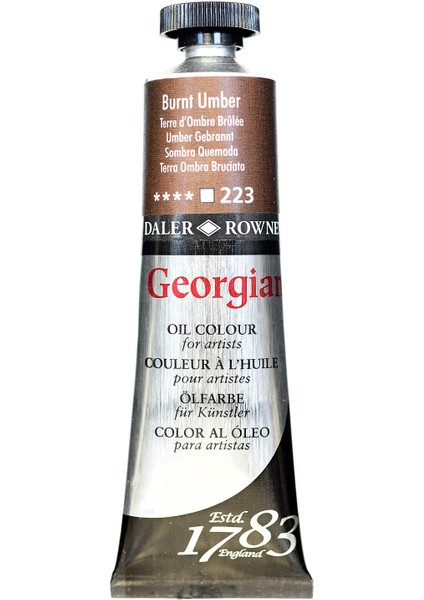 Georgian Yağlı Boya 38ML 223 Burnt Umber