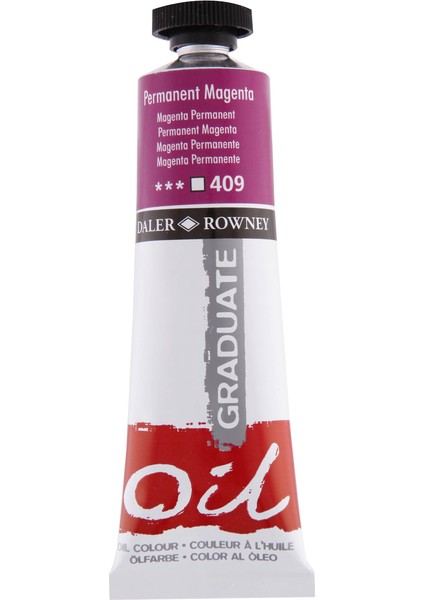 Graduate Yağlı Boya 38ML 409 Permanent Magenta