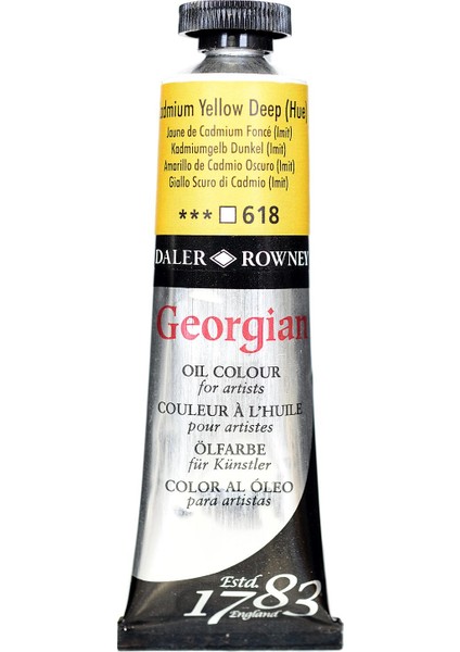 Georgian Yağlı Boya 38ML 618 Cadmium Yellow Deep Hue