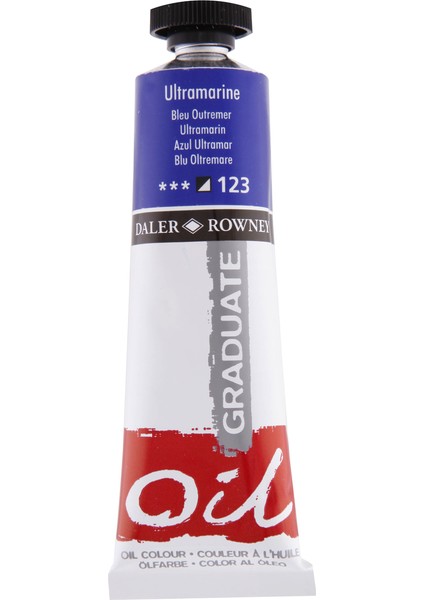 Rowney Graduate Yağlı Boya 38ML 123 Ultramarine