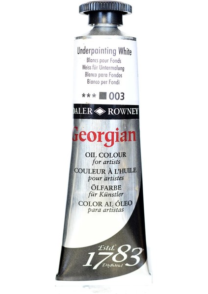 Georgian Yağlı Boya 38ML 003 Underpainting White
