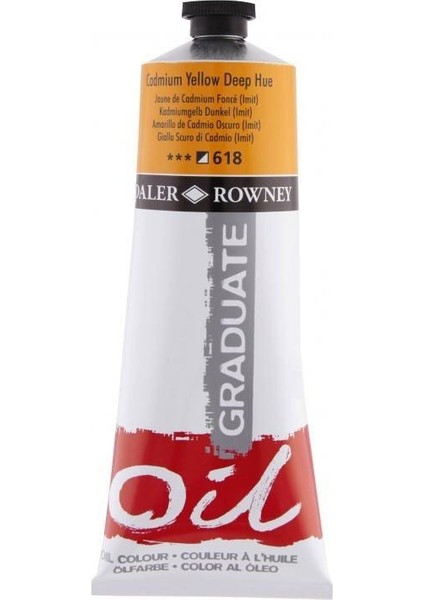 Graduate Yağlı Boya 200ML 618 Cadmium Yellow Deep Hue