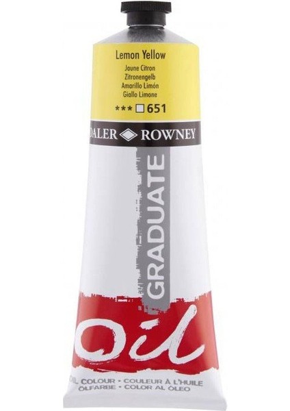 Graduate Yağlı Boya 200ML 651 Lemon Yellow