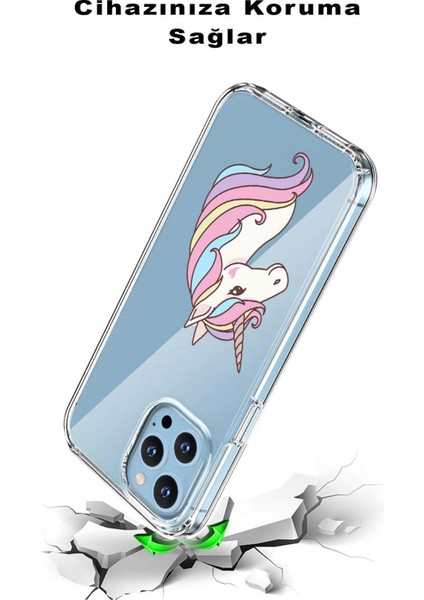 Apple iPhone 14 Pro Uyumlu Kapak Sevimli Karakterler Tasarımlı Şeffaf Silikon Kılıf modelleri
