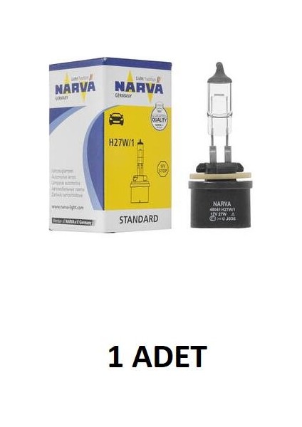 12V H27 27W PG13 Düz Soketli Halojen Ampul Narva 48041