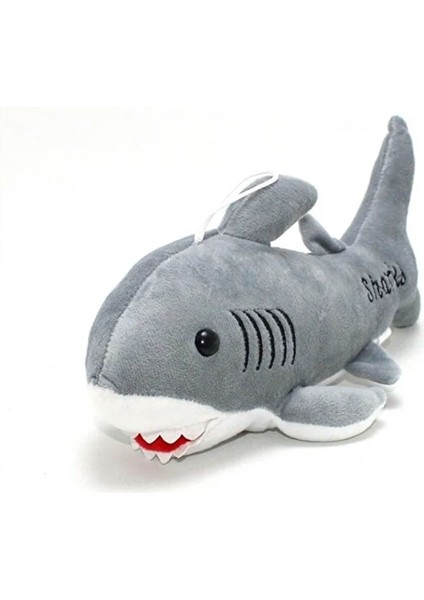 Peluş Köpekbalığı 25CM Baby Shark-Gri