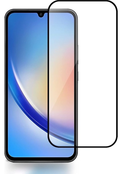 Samsung A24 Ekran Koruyucu 9d Tam Kaplama Cam Siyah