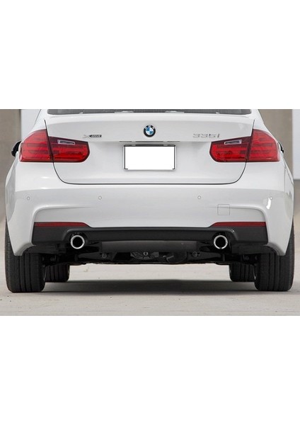 Bmw F30 arka tampon difüzörü 2 çıkış pianoblack fiyatları