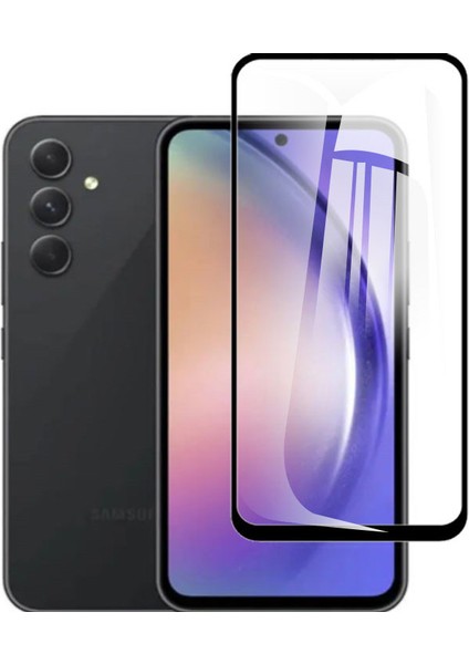 Samsung A54 Ekran Koruyucu 9d Tam Kaplama Cam Siyah
