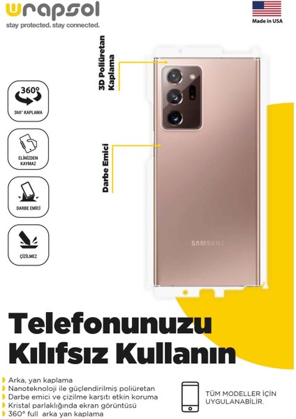 Samsung Galaxy A34 Arka ve Yan Kaplama Koruyucu Poliüretan Film modelleri