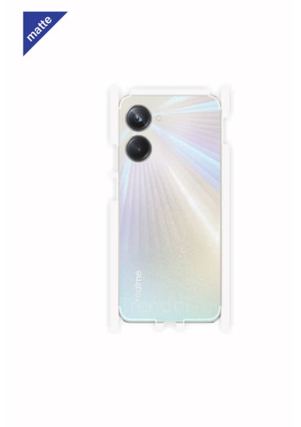 Realme 10 Pro Mat Arka ve Yan Kaplama Tam Kapatan Poliüretan Film