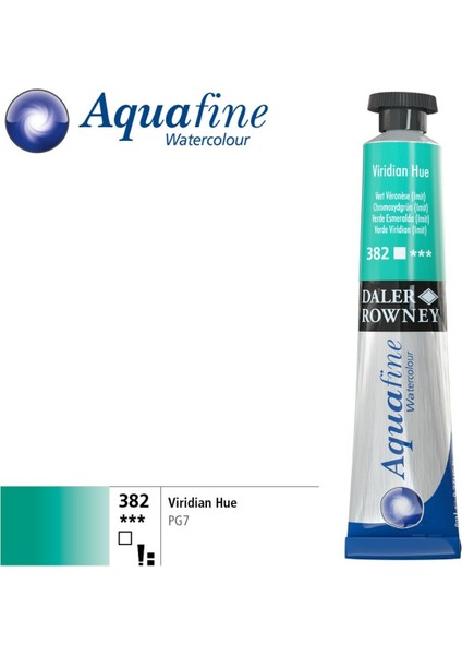 Aquafine Tüp Sulu Boya 8ml 382 Viridian