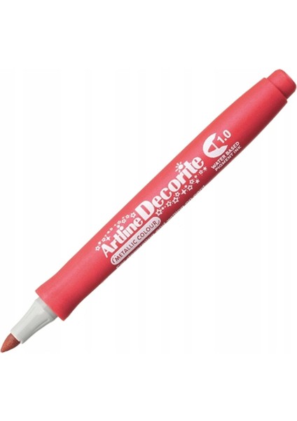 Decorite Marker Kalem Yuvarlak Uç 1.0 Metallic Red