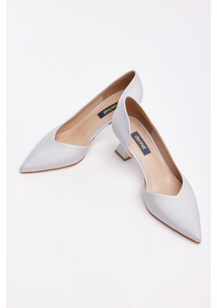 Kısa Topuk Saten Kadın Stiletto fırsatları