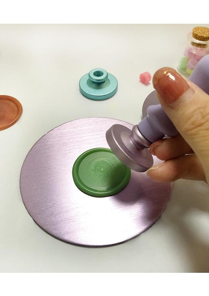 Mührü Mumu Damga 30MM Yuvarlak Boş Alüminyum Turkuaz Eloksal Kafa fiyatları