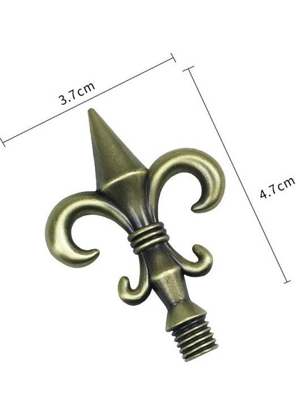 Mum Mühür Damga Kolu Döküm Metal Mühür Sapı Bronz Zambak