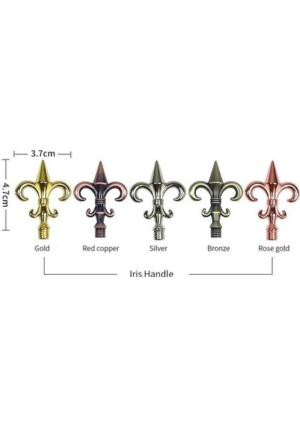 Mum Mühür Damga Kolu Döküm Metal Mühür Sapı Bronz Zambak