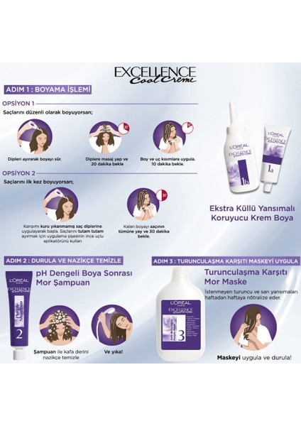 L'Oréal Paris L’oréal Paris Excellence Cool Creme Saç Boyası – 3.11 Ekstra Küllü Koyu Kahve