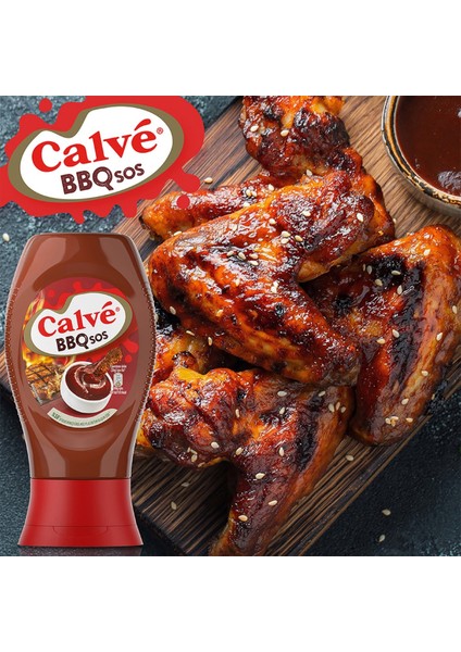 Sos Acı Peri Peri Hafif Orta Acı 245 G + Calve Sos Barbekü 290 G + Calve Sos Köri 260 G