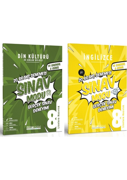 8. Sınıf Din Kültürü - Ingilizce Deneme Seti 2023 2 Kitap