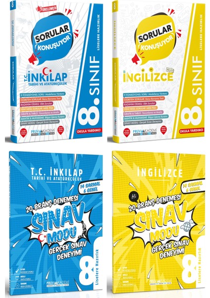 8. Sınıf Inkılap Tarihi - Ingilizce Deneme - Soru Seti 2023 4 Kitap