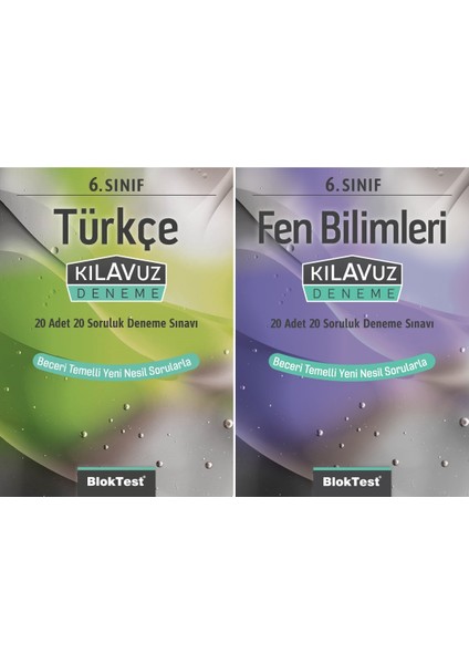 6. Sınıf Türkçe + Fen Bilimleri Kılavuz Deneme Seti 2 Kitap 2023
