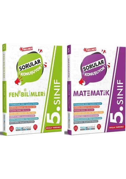 5. Sınıf Matematik Fen Bilimleri Sorular Konuşuyor Seti 2023