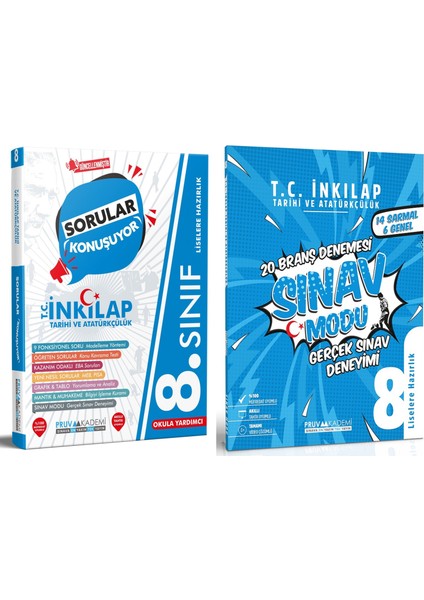 8. Sınıf Inkılap Sorular Konuşuyor - Deneme Seti 2023 2 Kitap