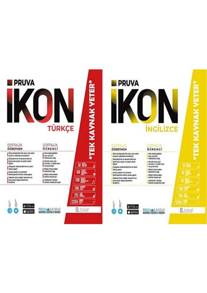 8. Sınıf Türkçe - Ingilizce Defter Seti 2023 2 Kitap
