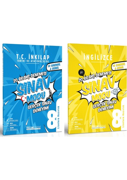 8. Sınıf Inkılap Tarihi - Ingilizce Deneme Seti 2023 2 Kitap