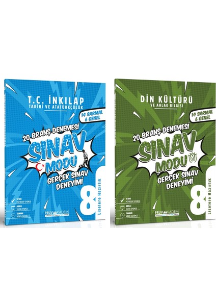 8. Sınıf Inkılap - Din Kültürü Sınav Modu Deneme Seti 2023 2 Kitap