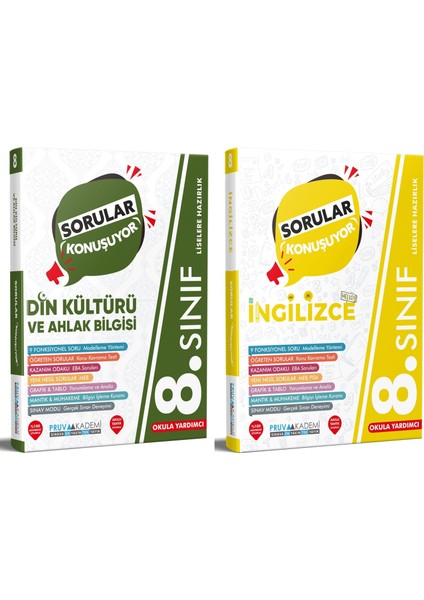 8. Sınıf Din Kültürü - Ingilizce Soru Bankası Seti 2023 2 Kitap