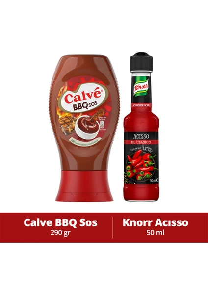 Sos Barbekü 290 G + Knorr Acısso 50 ml