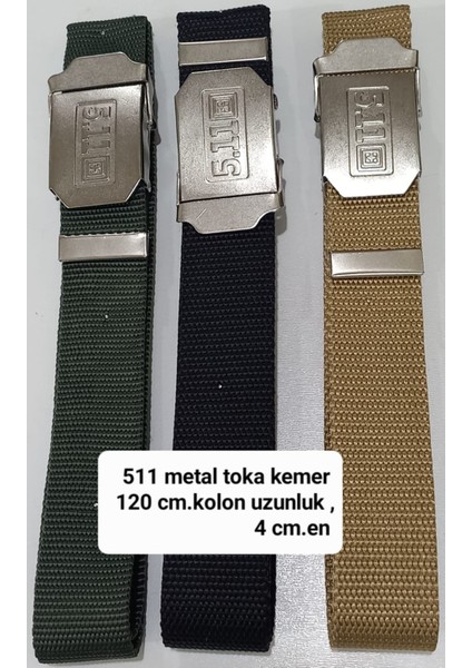 Kobra Taktik Kemer 5.11 Düz Tokalı 120CM - 4cm Akıncı Askeri Malzeme